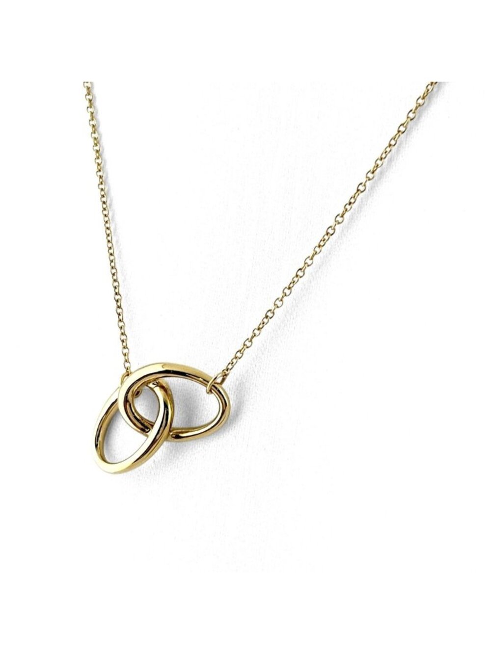 Tiffany & Co Double Loop Yellow Gold Pendant